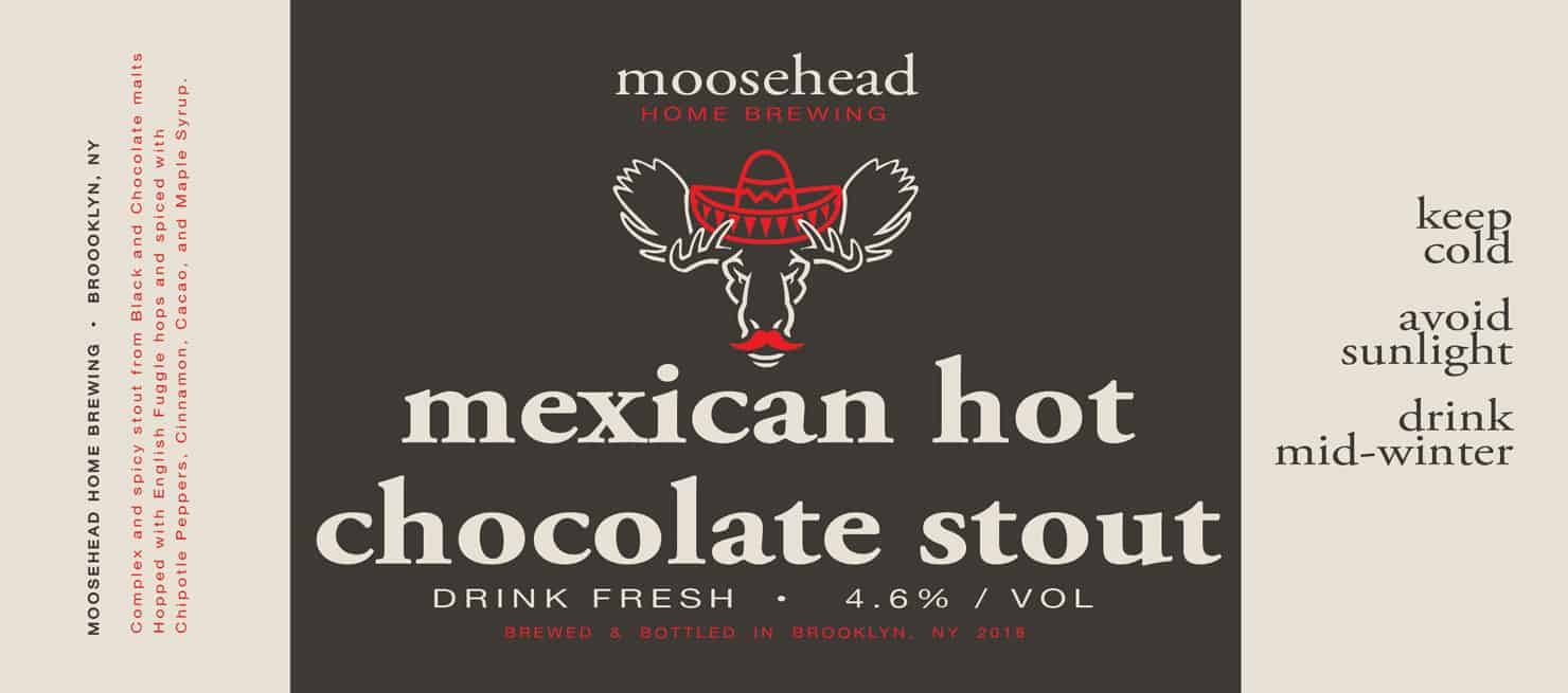 moosehead home brewing label